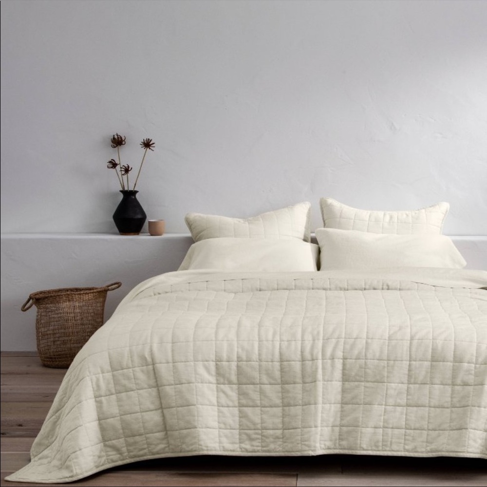 Target Casaluna Heavyweight Linen Blend Quilt & Pillow Covers - Natural/ Cream
